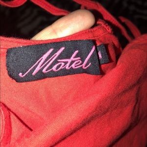 Motel red dress